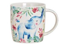 Tasse mit einem Dschungel Elefanten Motiv, 270 ml Fassungsvermögen