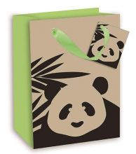 Geschenktasche Klein Motiv Panda, 17,7*22,7*9,8 cm