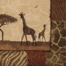 Serviette Afrika Giraffe 20 Stück, 33x33 cm