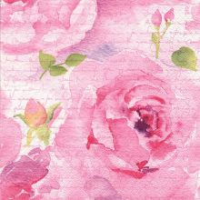 Serviette "Rose rosa" 20 Stück, 33x33 cm