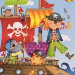 Serviette Kindermotiv Piraten 20 Stück, 33x33 cm